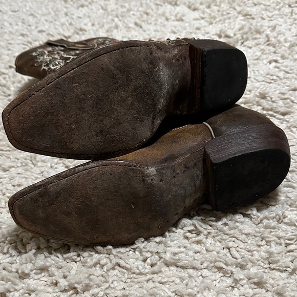 Embroidered & Rhinestone Cowboy Boots - Picture 3 of 7